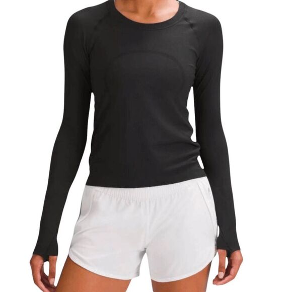 LULULEMON ATHLETICA Swiftly Tech Long Sleeve 2.0 'Waist Length" Size 12 - Picture 1 of 3